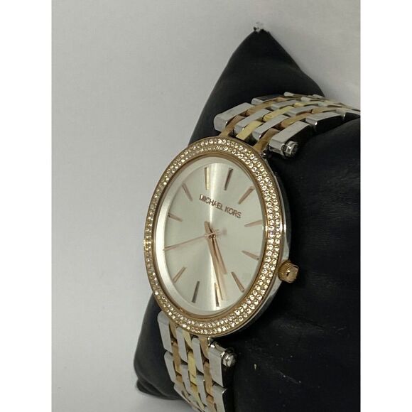 Michael Kors Darci MK3203 Women's Tri-tone Stainless Steel Analog Watch VK741 - Picture 4 of 12
